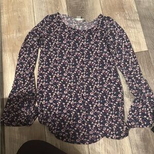 Motherhood Blue Floral Maternity Blouse